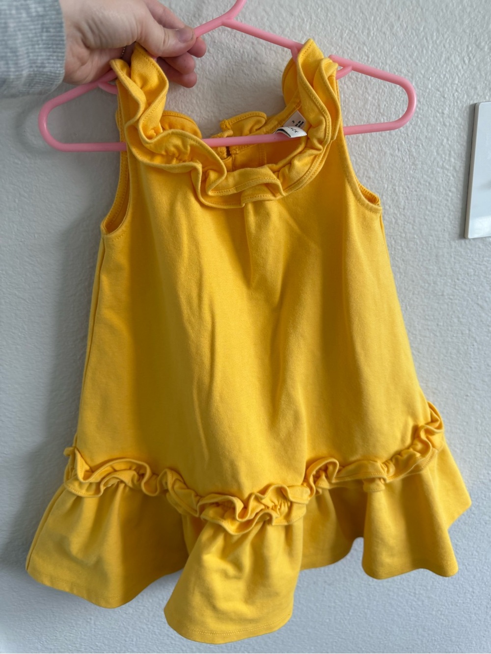Janie and Jack 3T Yellow Ruffle Tank Dress - Kids